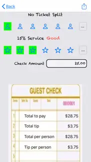 waiter's tip tracker iphone screenshot 3