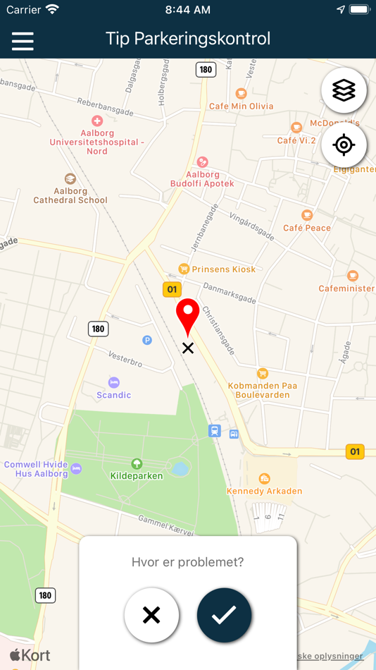 #3. Tip Parkeringskontrol (iOS) 由: Aalborg Kommune