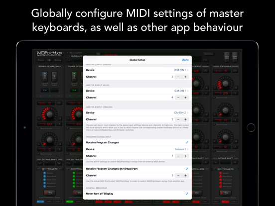 iMIDIPatchbay iPad app afbeelding 8