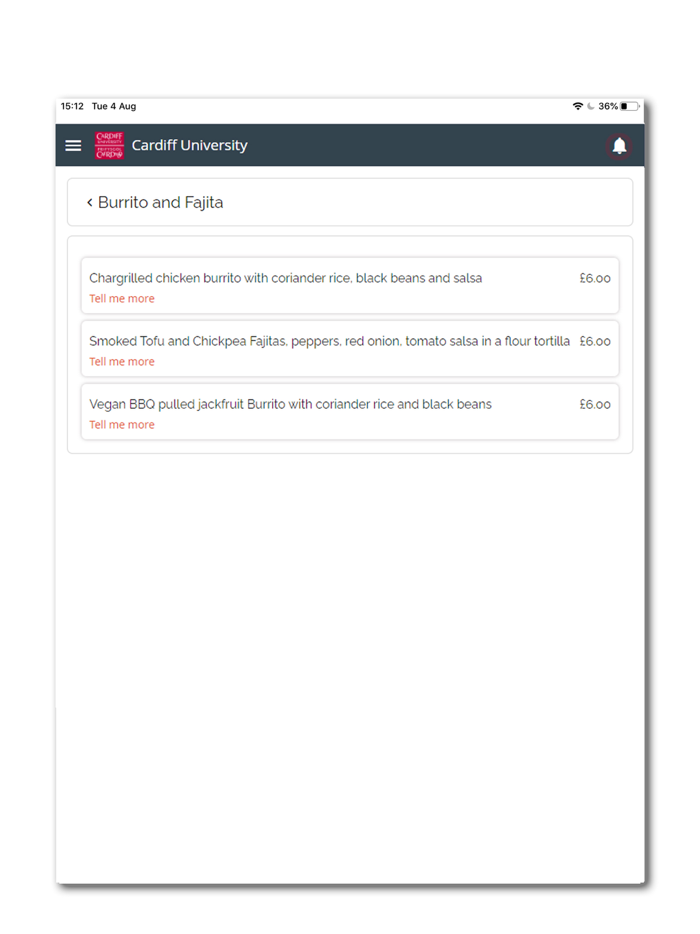 Cardiff University Food