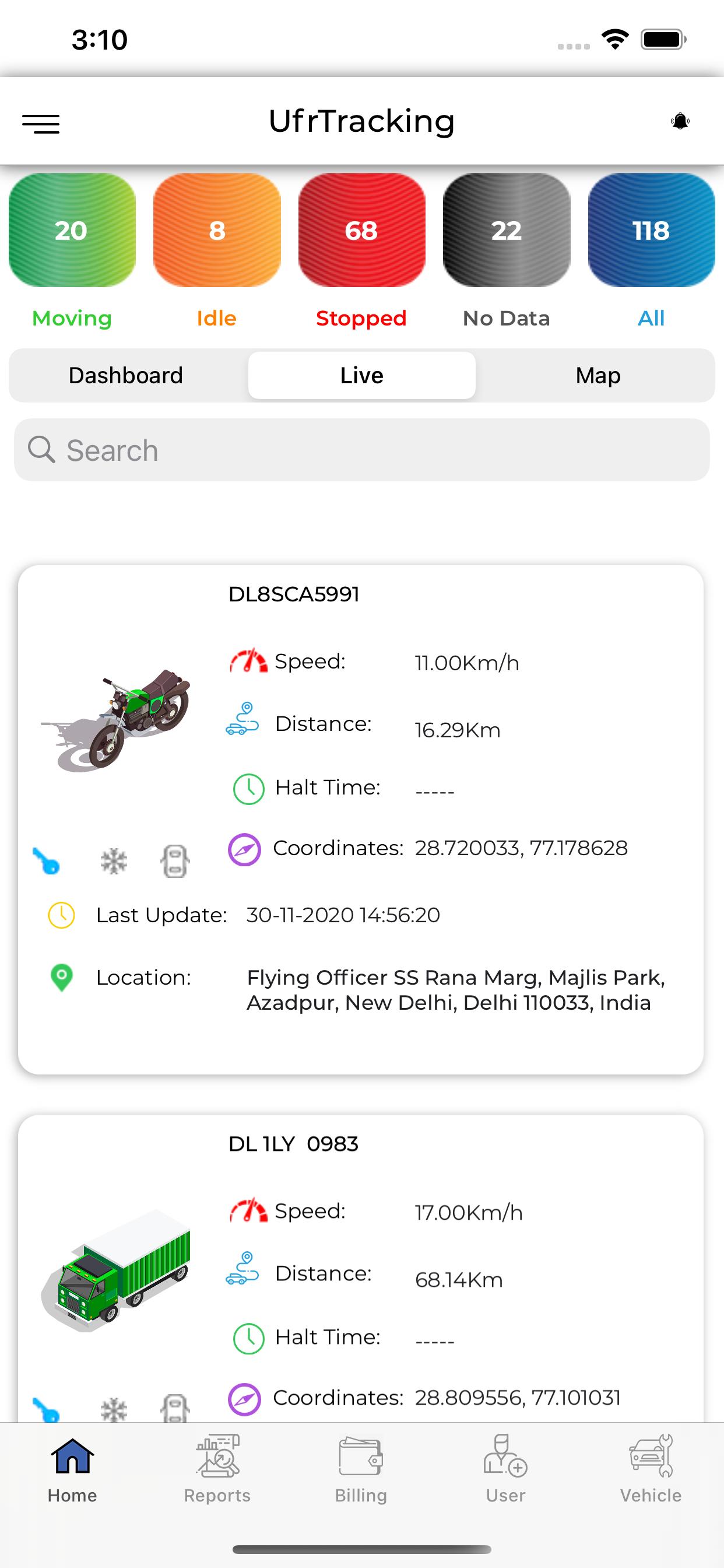 UfrTracking