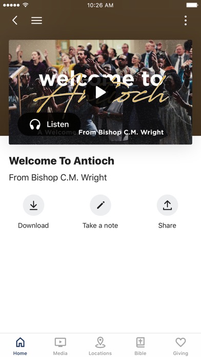 Antioch The Apostolic Church Screenshot