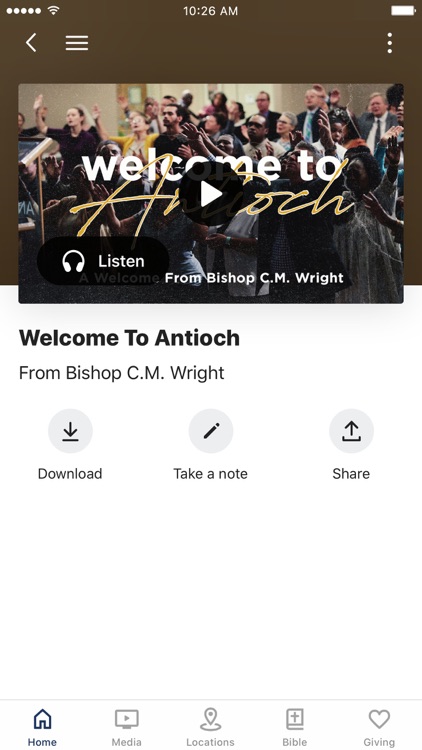 Antioch The Apostolic Church