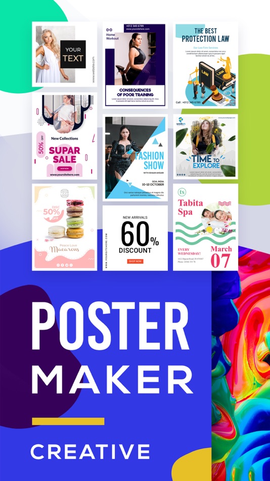 #1. Poster Maker - Flyer Maker (iOS) 由: divyesh khunt