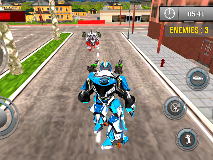 US Police Horse Robot Car