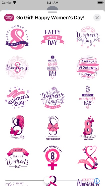 Go Girl! Happy Women's Day!