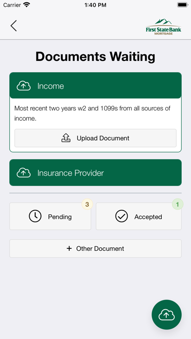 First State Bank Mortgage Screenshot