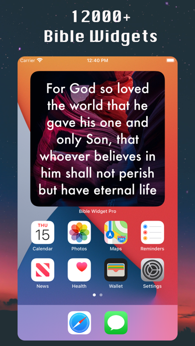 Screenshot #1 pour Bible Widget:Daily Bible verse