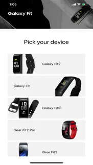 samsung galaxy fit (gear fit) iphone screenshot 2