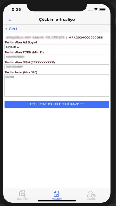 ÇözbimEirsaliye Screenshot