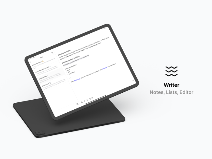 Writer - Notes Lists Editor