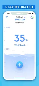 Hydra - Water Drink Reminder screenshot #1 for iPhone