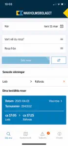 Waxholmsbolaget screenshot #1 for iPhone