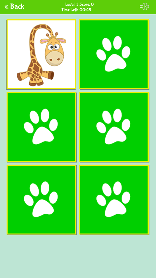 #6. Funny Animals Memory Game (iOS) By: Edise Soluciones SL