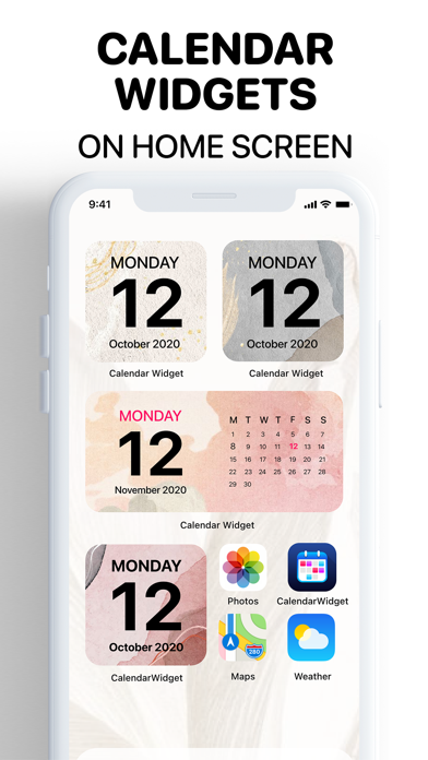 Calendar Widget for iPhoneのおすすめ画像1