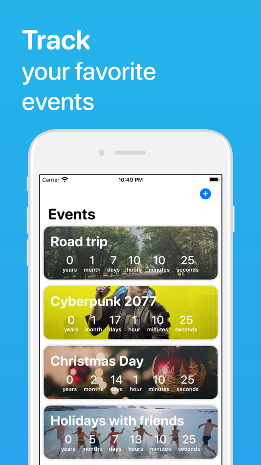 #1. Eventime - Event Countdown (iOS) Podle: Daniel Cruanes Gonzalez