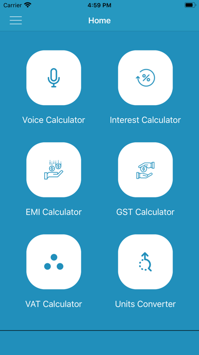 Voice & Tax Calculator Screenshot