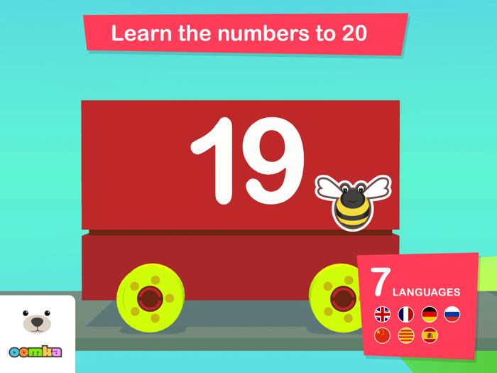 Oomka Number Train 3D Math