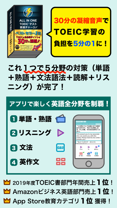 ALL IN ONE TOEIC®テスト音速チャージ!のおすすめ画像1