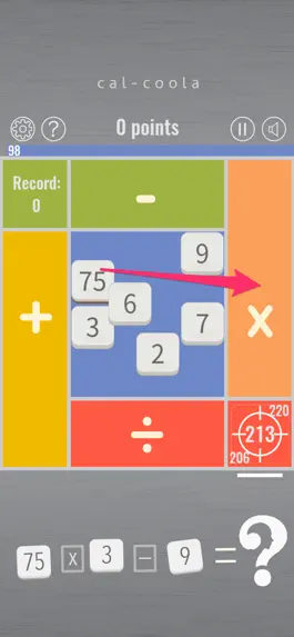 Game screenshot cal-coola: math brain game apk