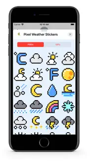 pixel weather gifs & stickers iphone screenshot 3