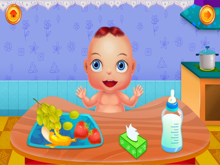 Mommy And Baby Caring