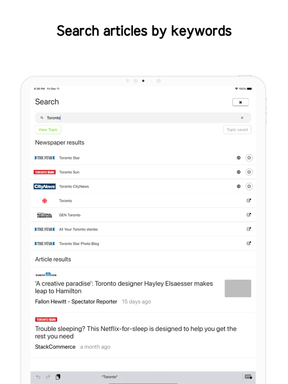 Canadian News - Newsstand CA iPad screenshot 4 - News app