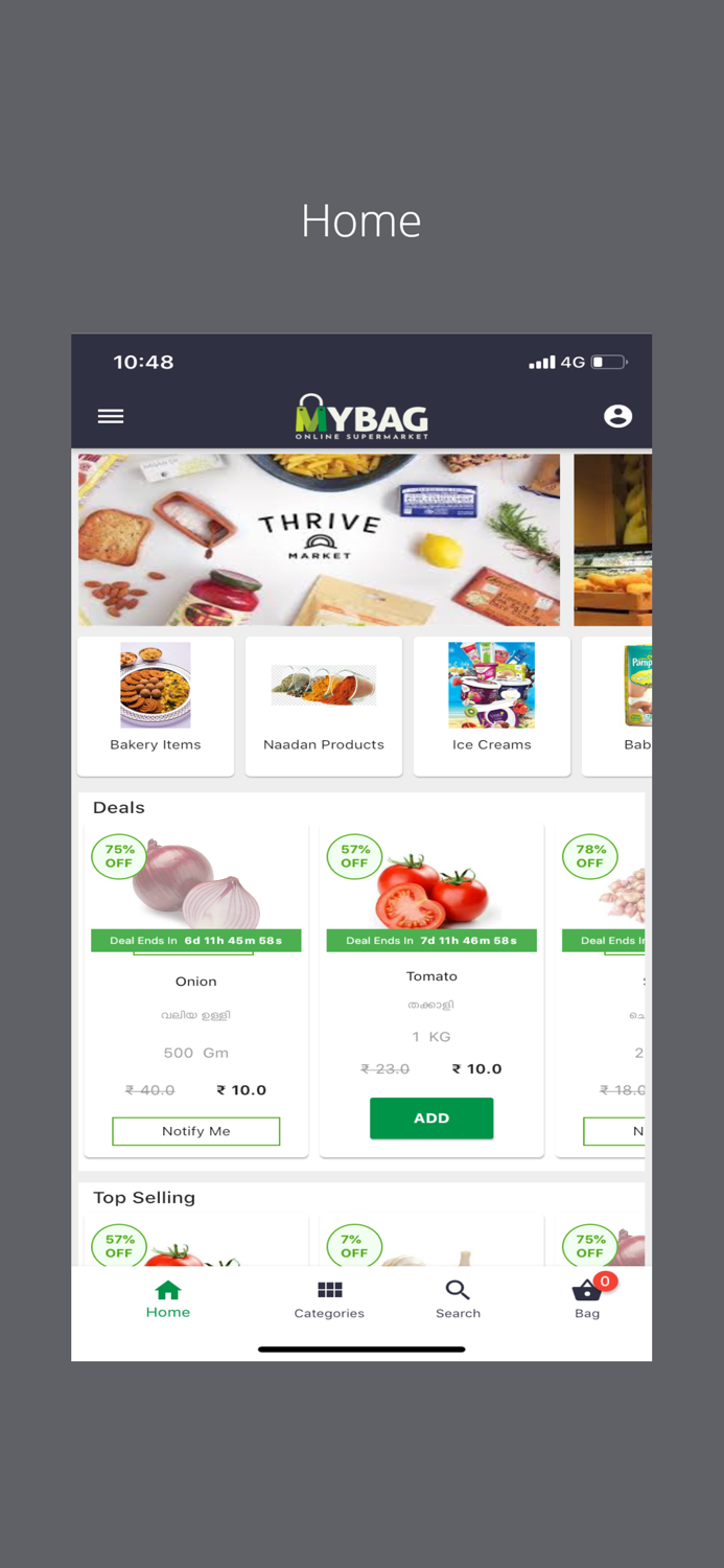 Mybag -Grocery and Food Delivery