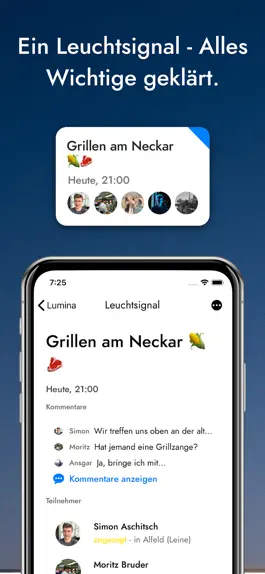 Game screenshot Lumina - Freunde treffen apk