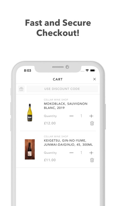 Cellar Wine Shop Screenshot