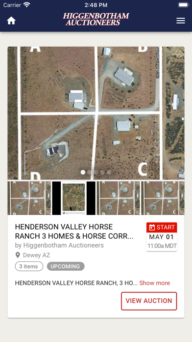 Higgenbotham Auctioneers Screenshot