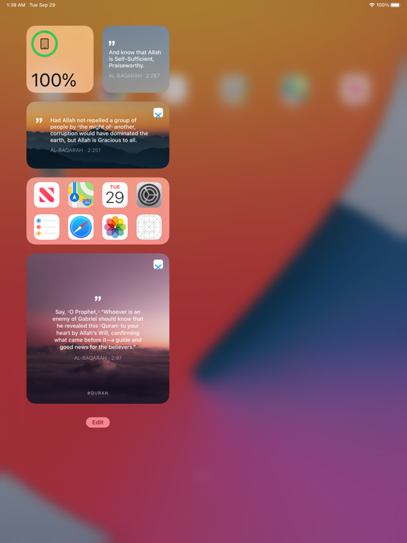 Screenshot #4 pour Quran Quotes: Ayah widgets