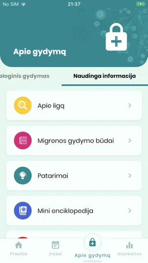 Migrenos kompasas screenshot 3