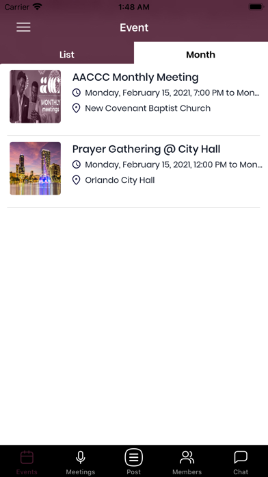 AACCC Central Florida Screenshot