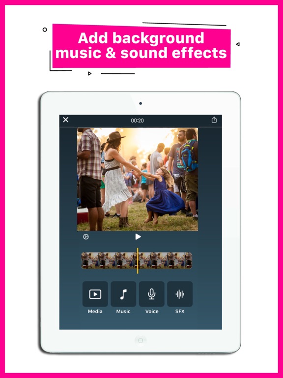 Screenshot #4 pour Background Music Video Maker
