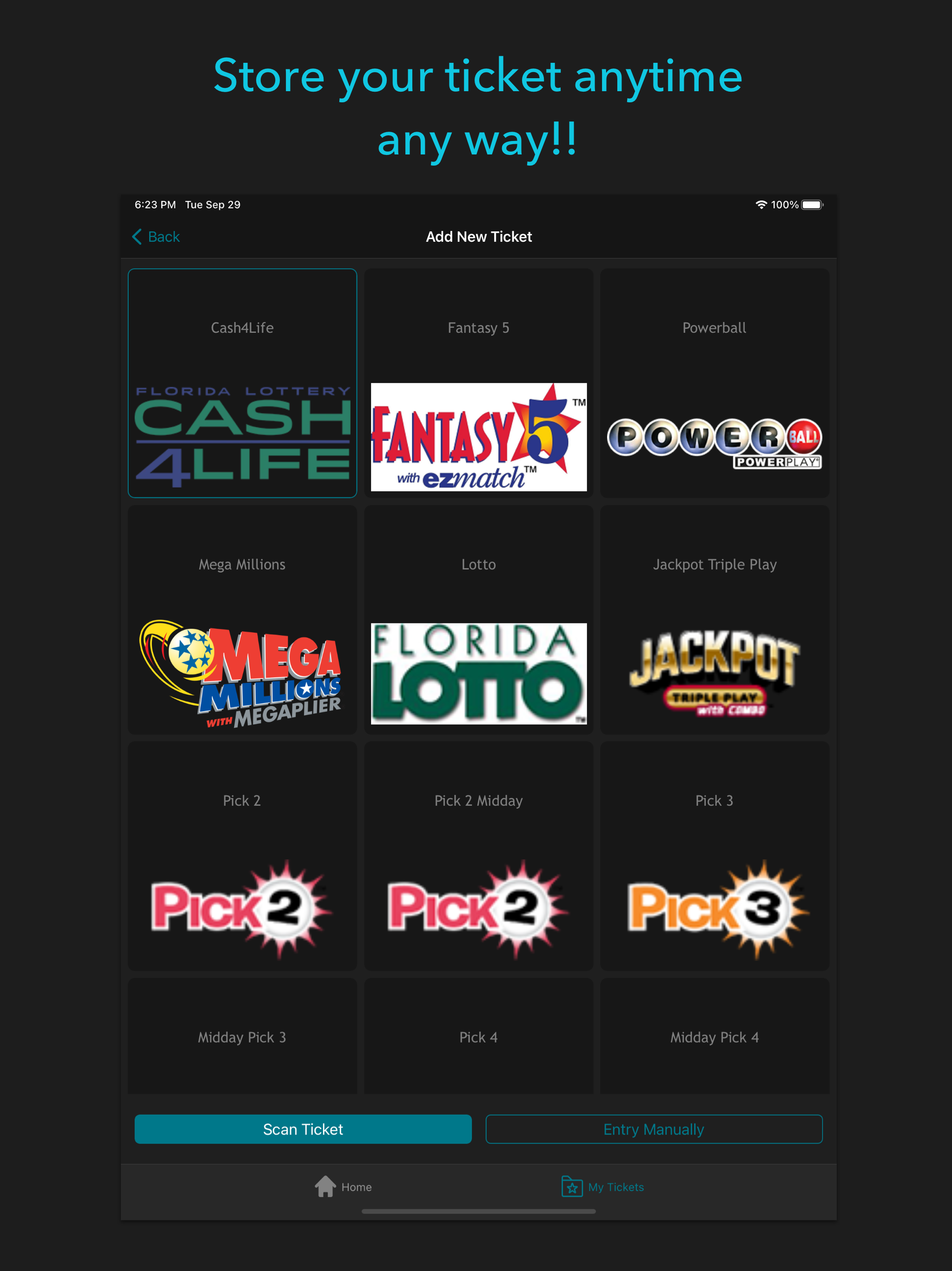 Florida Lottery Scan & Results
