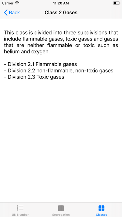 Dangerous Goods Screenshot