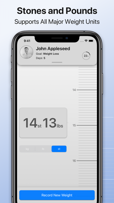 Weight Loss Tracking Screenshot