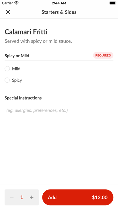 Avellino's Pizza & Grille Screenshot