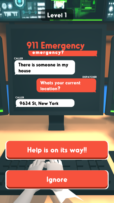 911 Emergency Dispatcher Screenshot