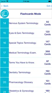 medical terminology by branch iphone screenshot 1