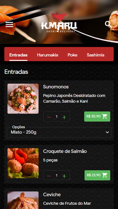 KMaru Sushi Delivery screenshot 2