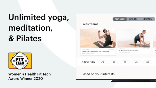 Glo  Unlimited access to online yoga, meditation, Pilates, and