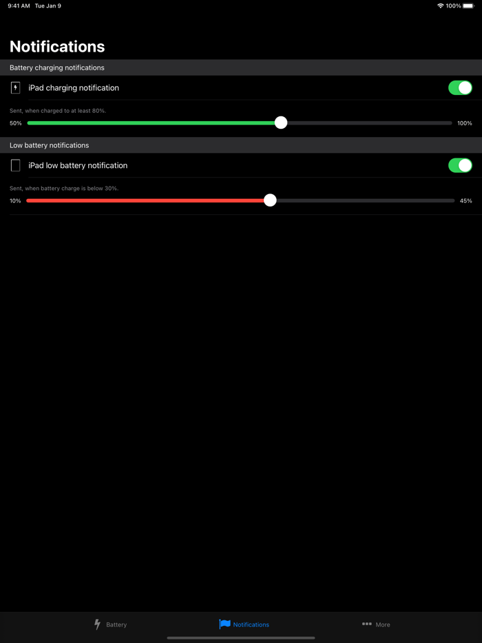 Battery Life - check runtimes