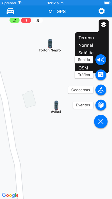MT GPS Screenshot