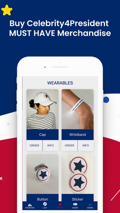 Vote Game -Celebrity4President Screenshot