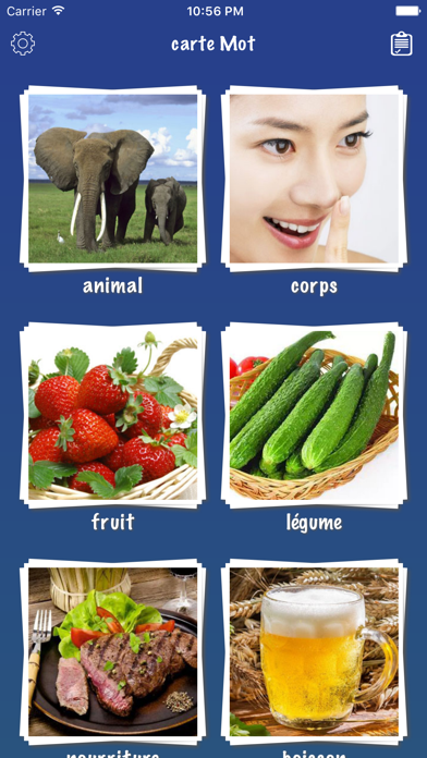 Screenshot #1 pour Mots portugais Flashcards