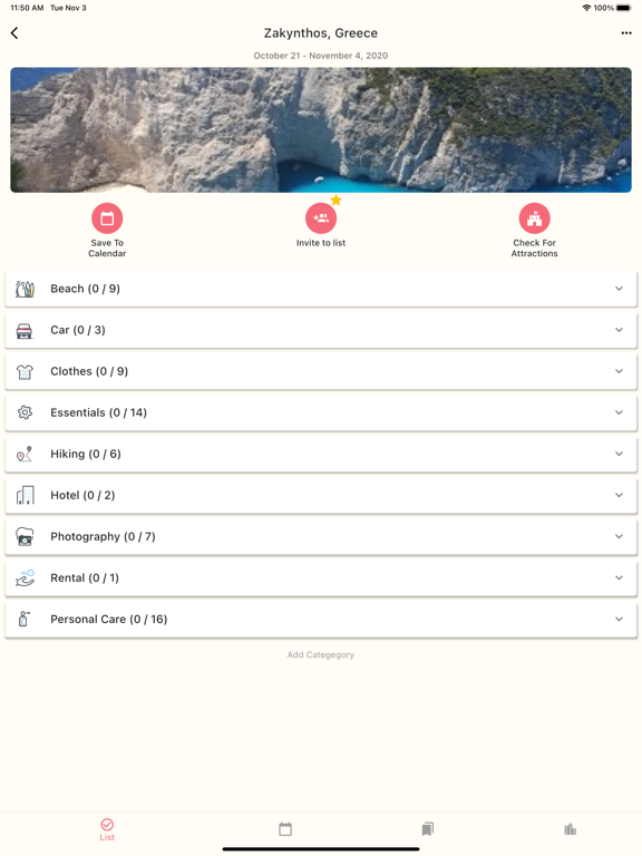 Screenshot #4 pour Packing List - Planificateur