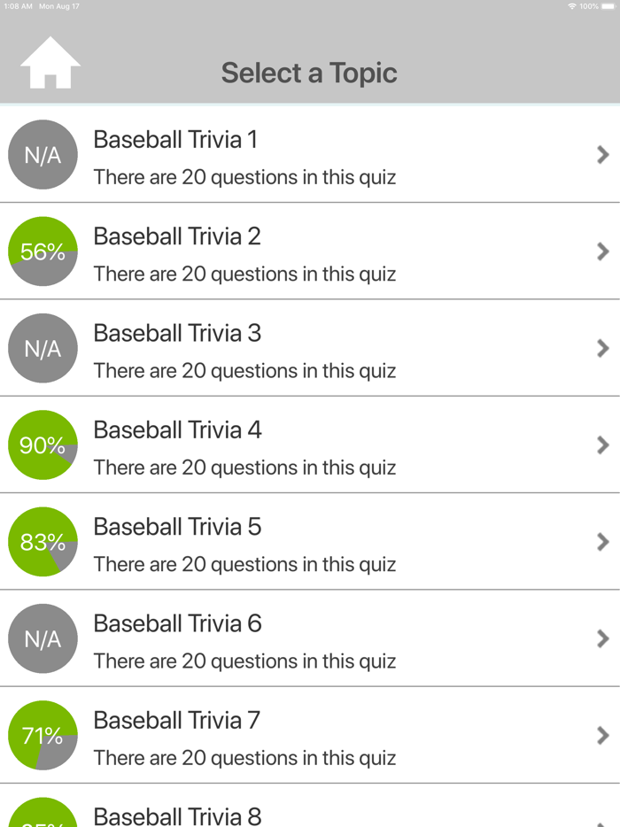 The Baseball Trivia Quiz