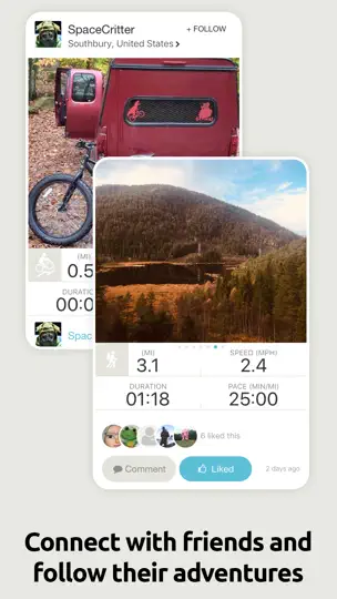 Capture d'écran de Map My Tracks: Walking Tracker sur iPhone 2